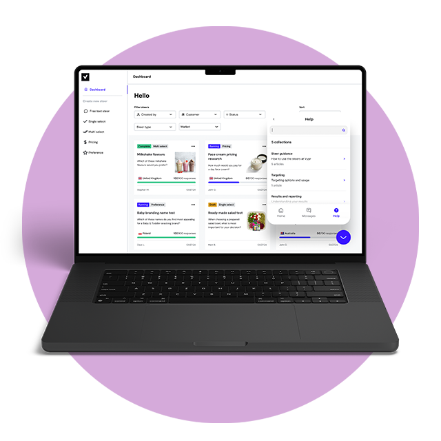 predict platform dashboard screenshot within a laptop